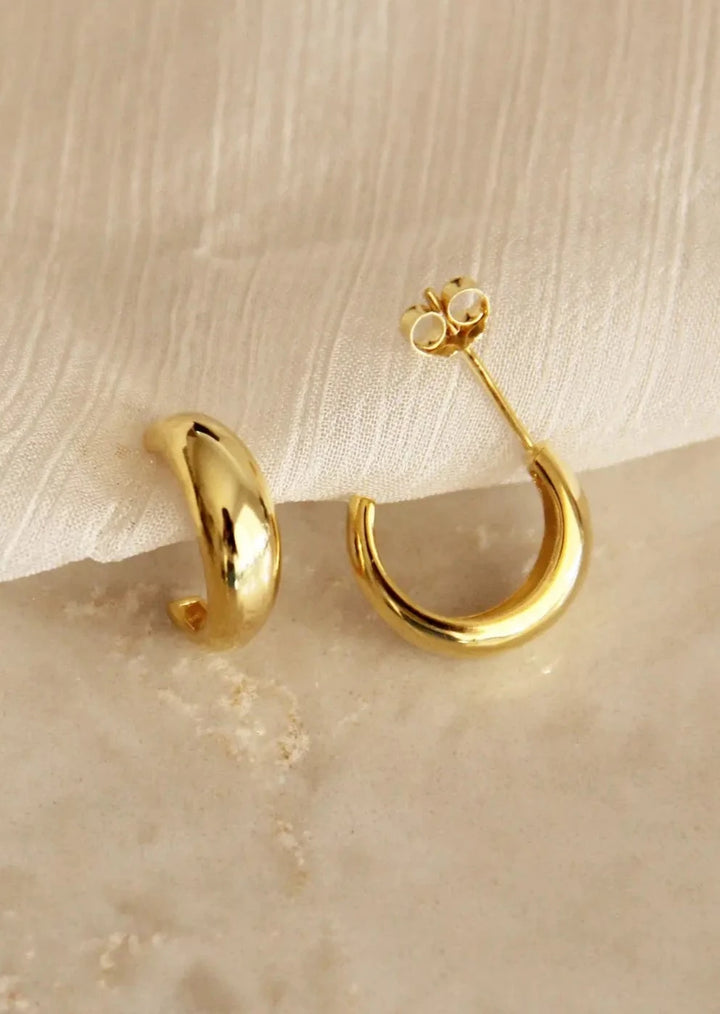 Emery Semi Hoops - Gold