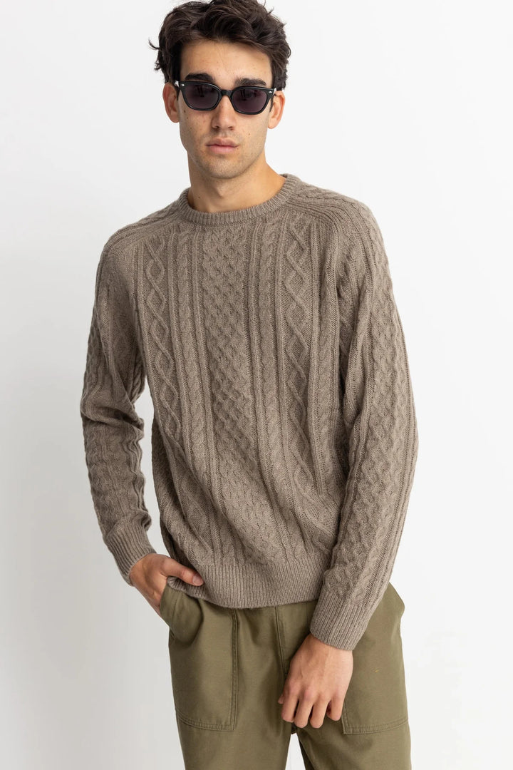 Mohair Fishermans Sweater - Sand