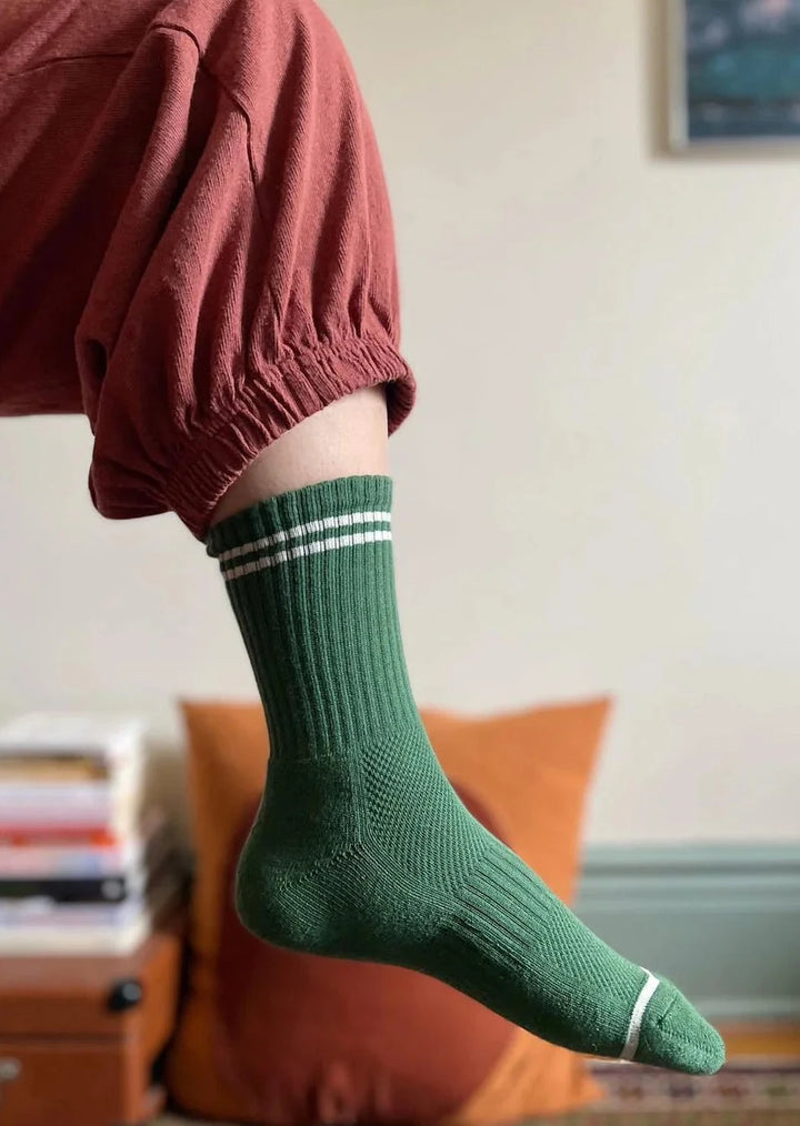 Boyfriend Socks - Moss