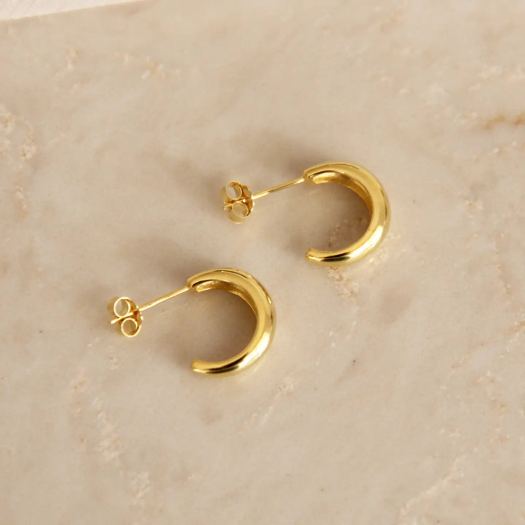 Emery Semi Hoops - Gold