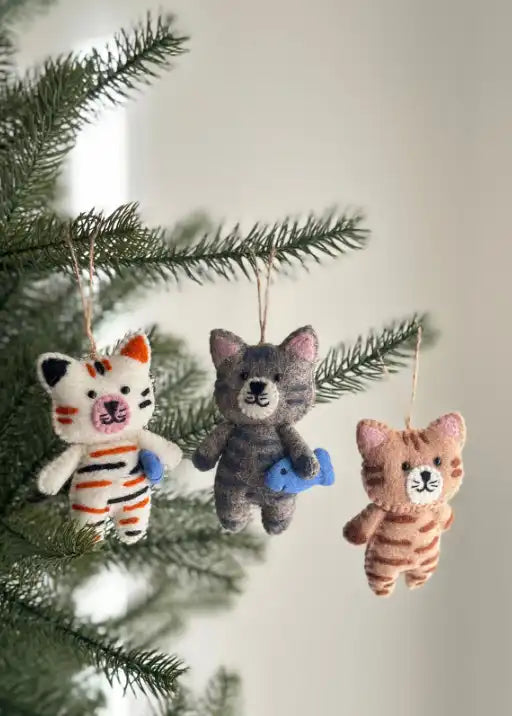 Cute Cat Ornament - Calico