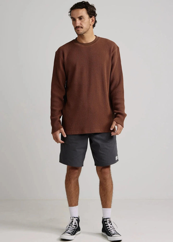 Waffle Knit Shirt - Chocolate