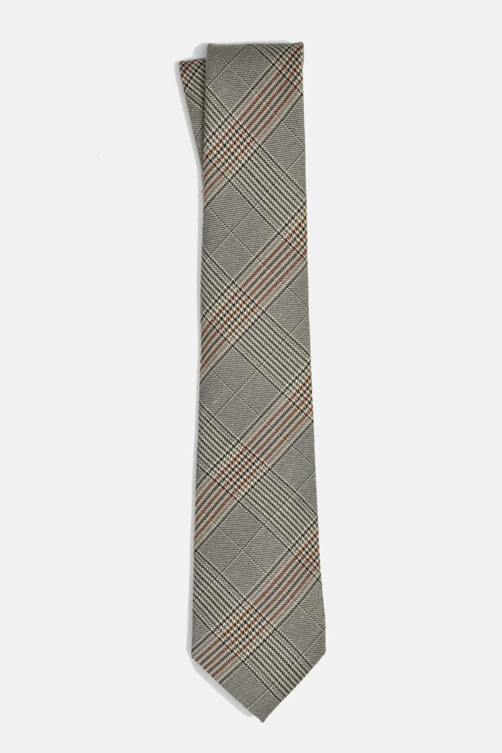 Necktie - Brown Glen Plaid