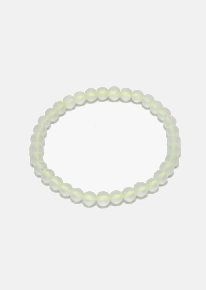 Beaded Bracelet - Frosted Glass