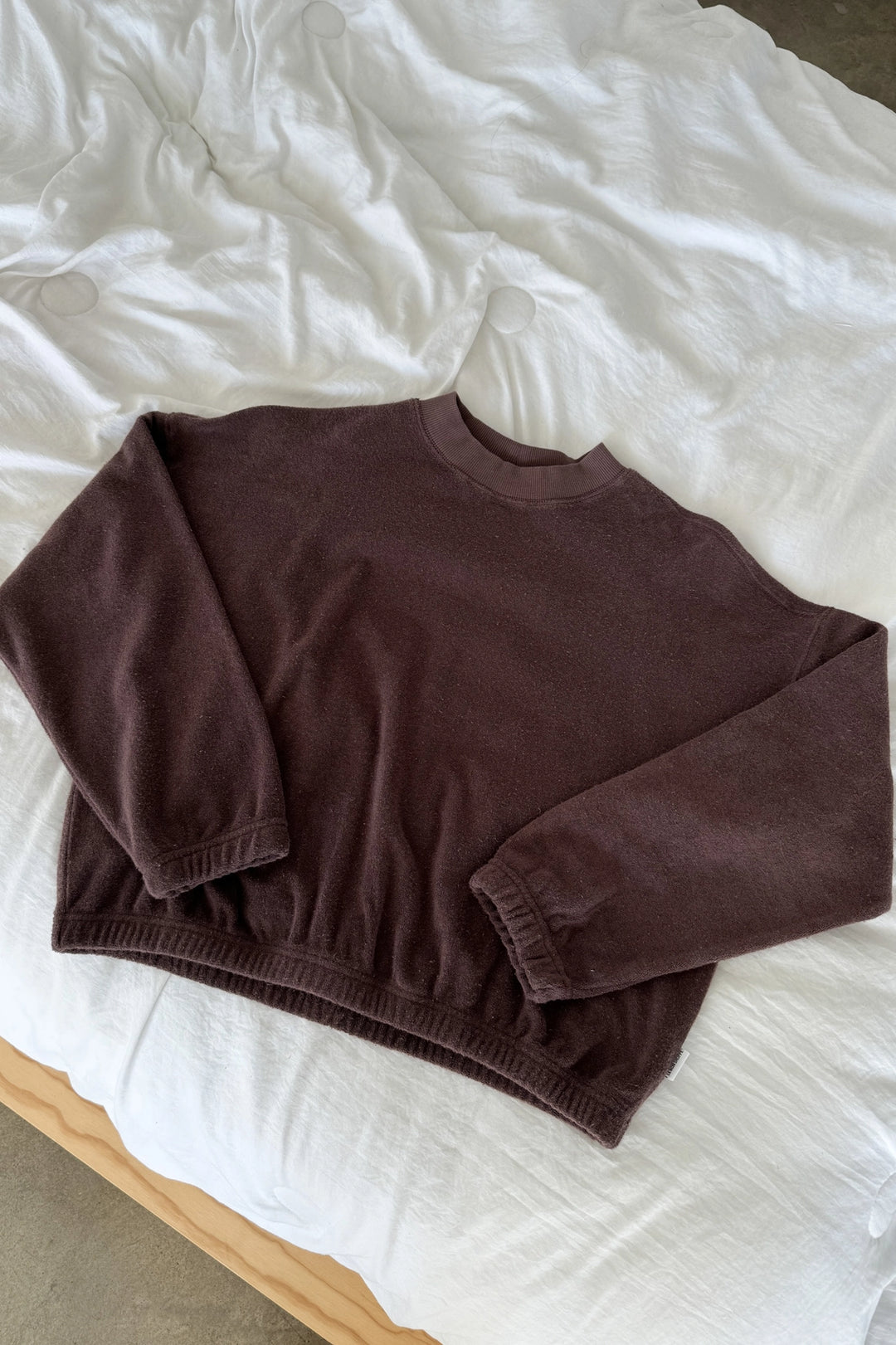 Cotton Terry Daisy L/S - Chocolate