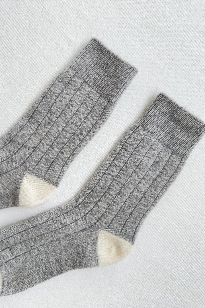 Classic Cashmere Socks - Grey Melange