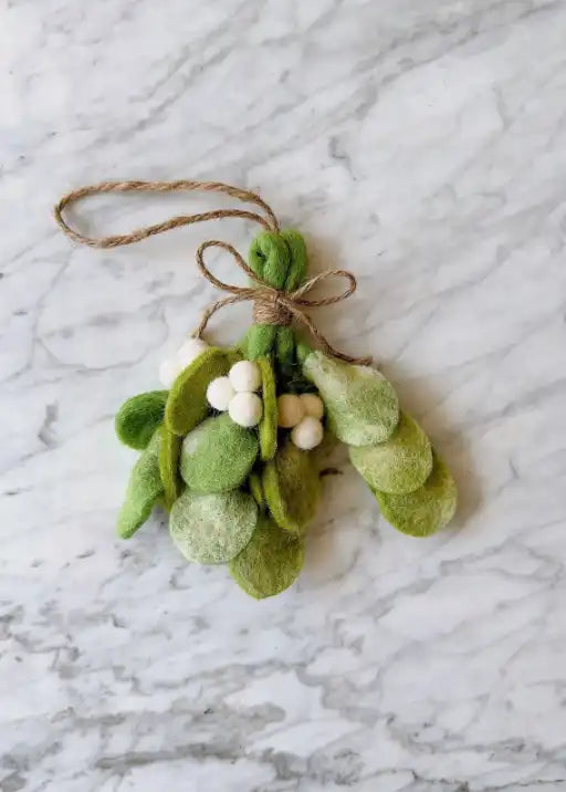 Mistletoe Felt Ornament