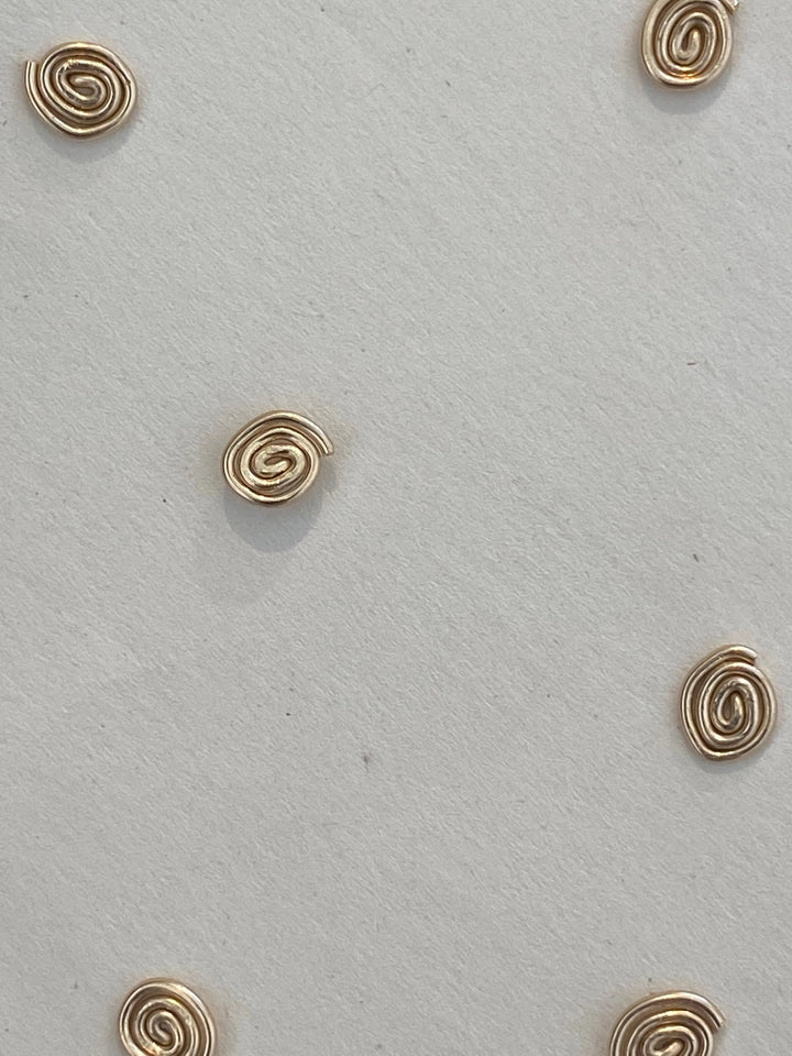 Inward Stud Earrings - Gold