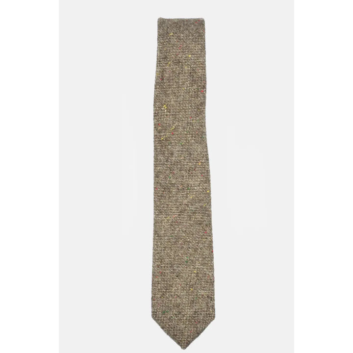 Necktie - Speckled Brown Wool