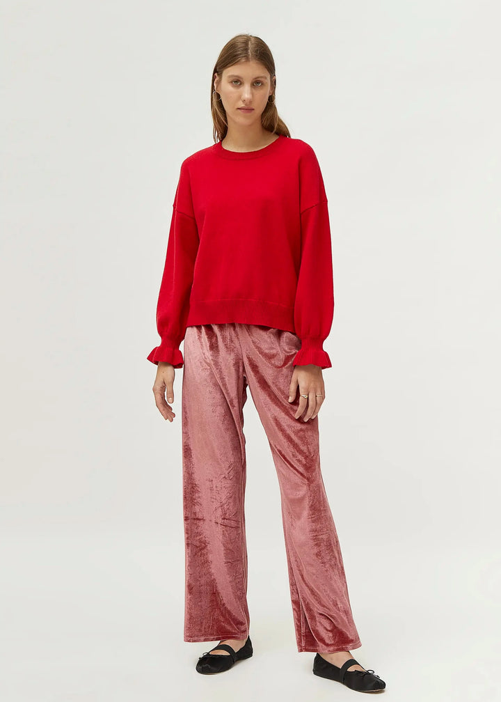 Cuff Sweater - Red