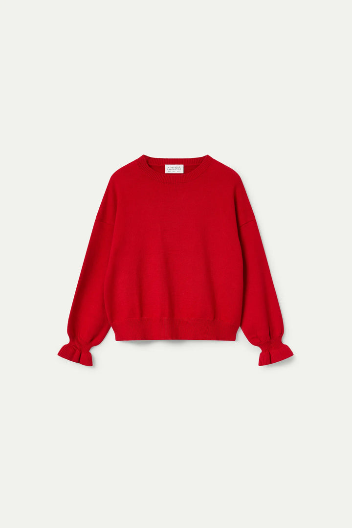 Cuff Sweater - Red