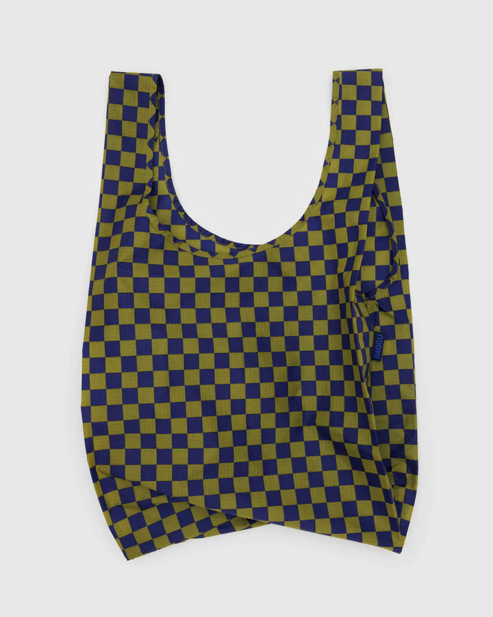 Standard Baggu - Pear + Navy Check