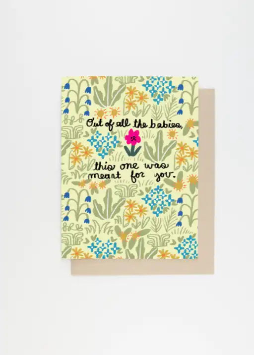 Meant For You Baby Card