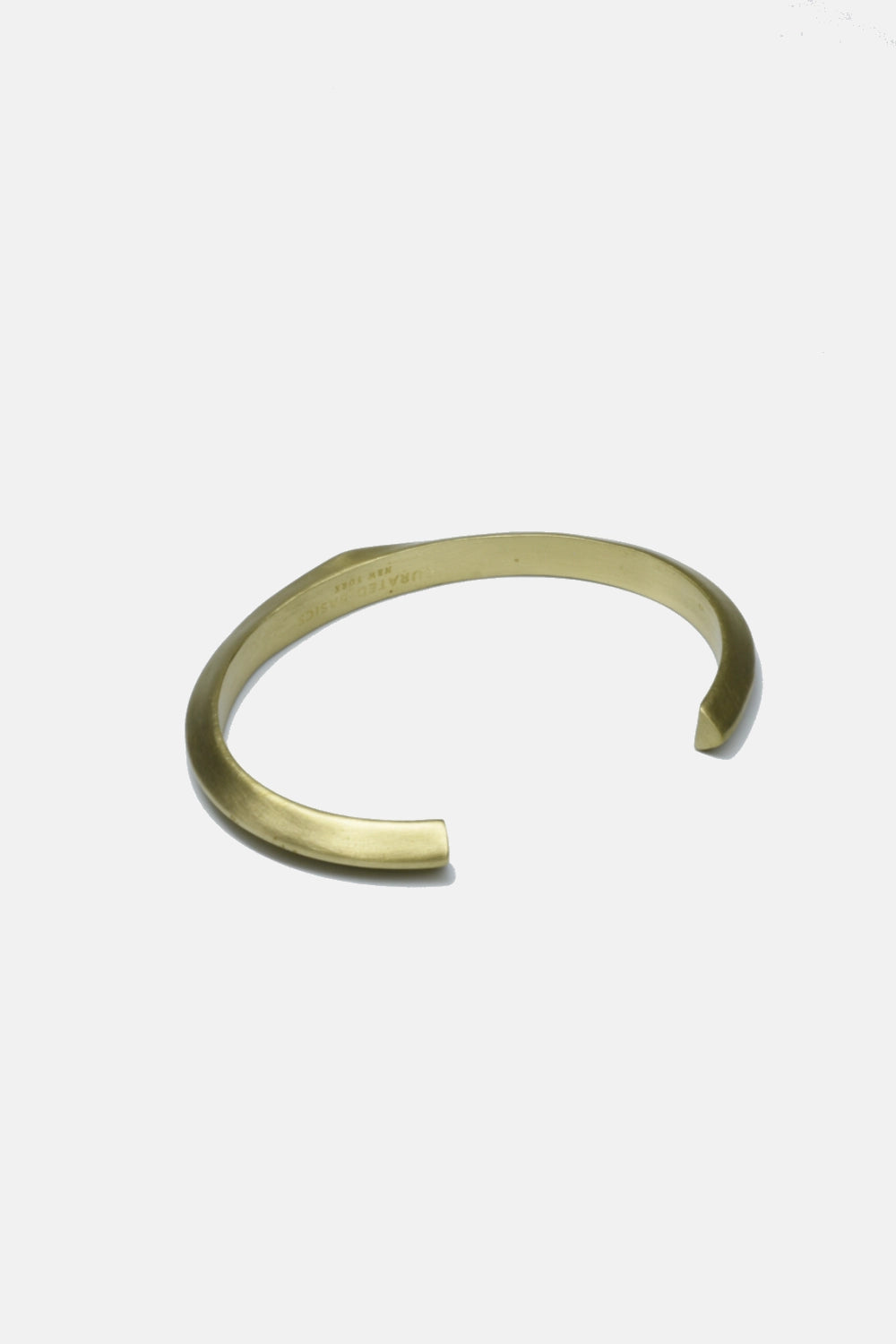 Diamond Flat Top Cuff - Brass