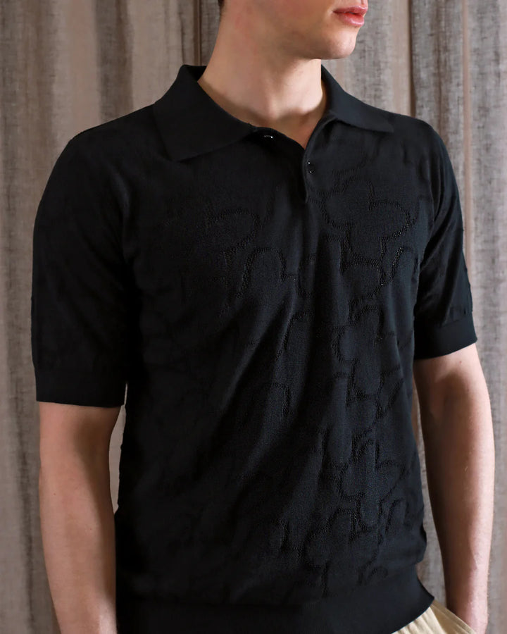 Besler SS Polo - Meteorite Black