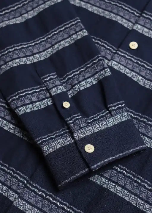 Classic Shirt Stripe - Navy Iris