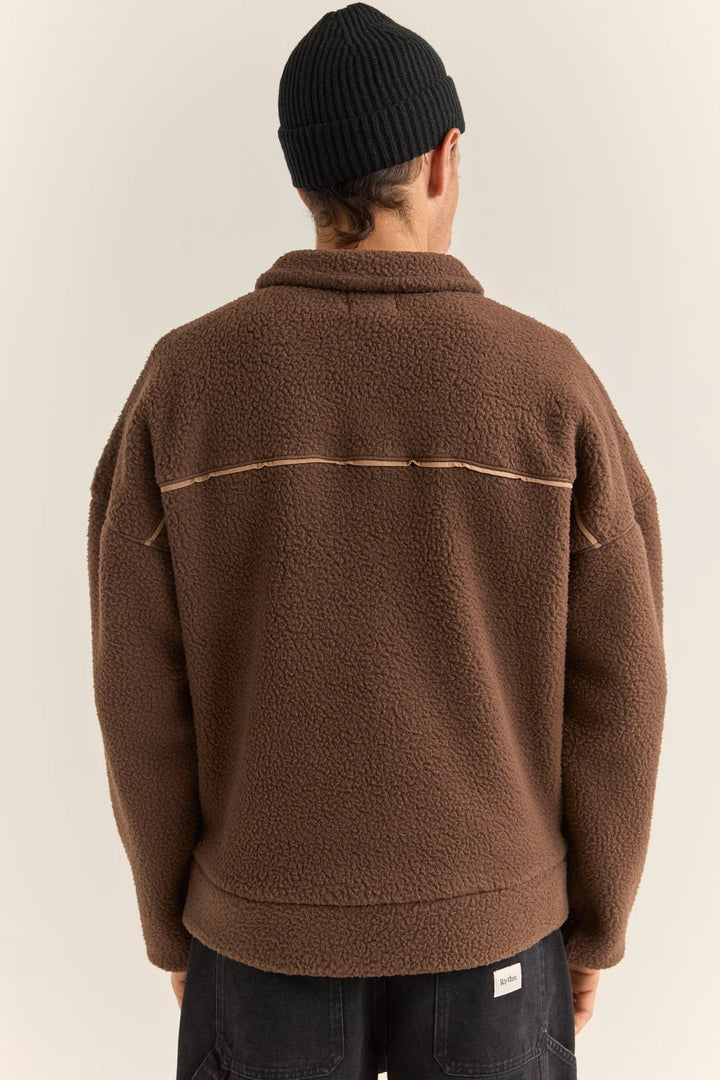 Quarter Zip Pullover - Chocolate