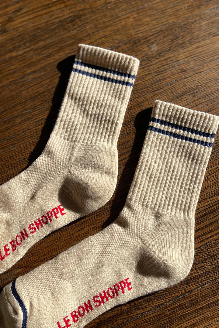 Boyfriend Socks - Cashew