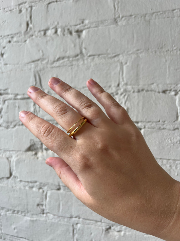 Double Band Ring - Gold