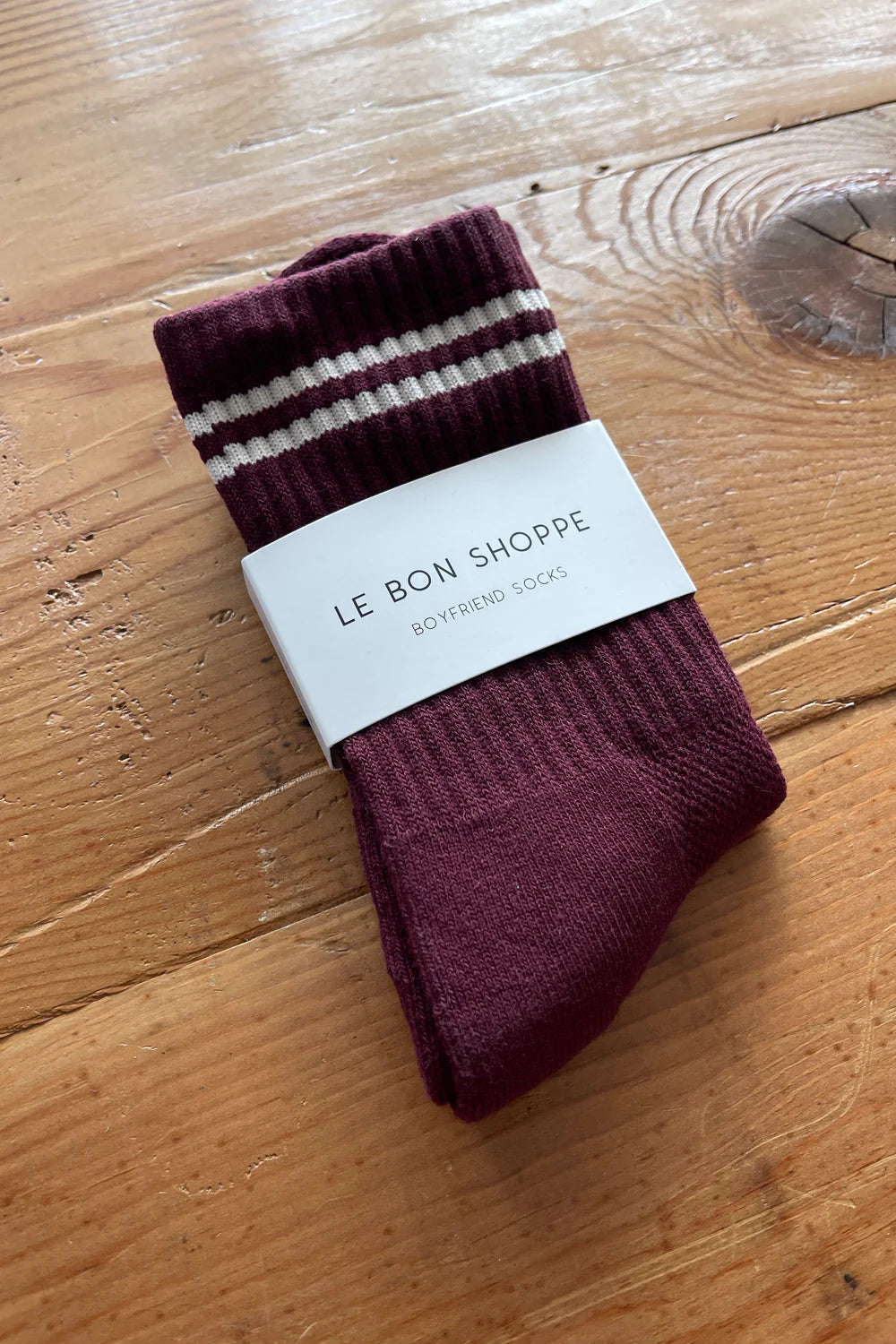 Boyfriend Socks - Maroon