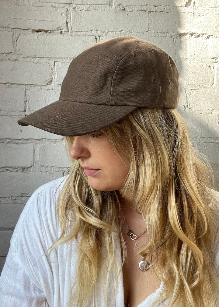 Laurel 5 Panel Cap - Brown Twill