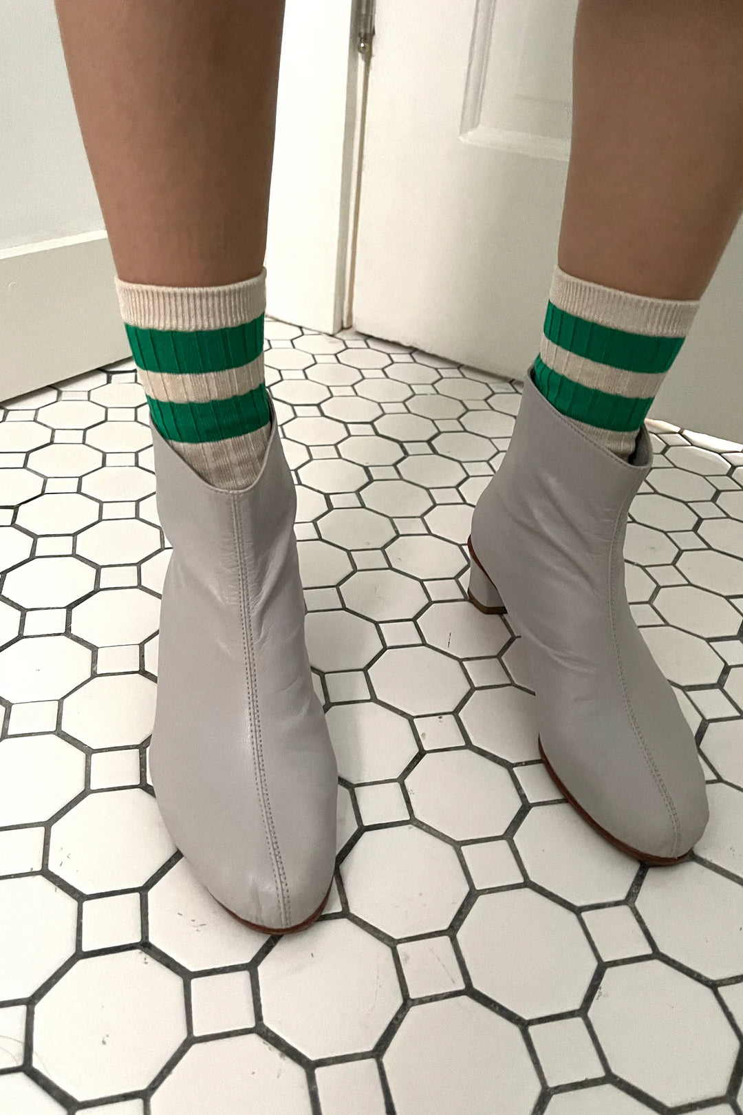 Her Varsity Socks - Green