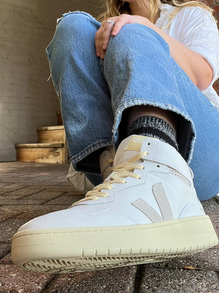 Women's V-95 Leather - White / Natural