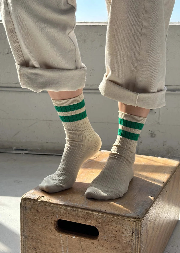 Her Varsity Socks - Green