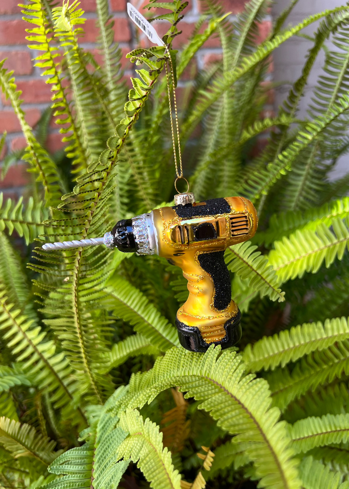 Yellow Drill Ornament