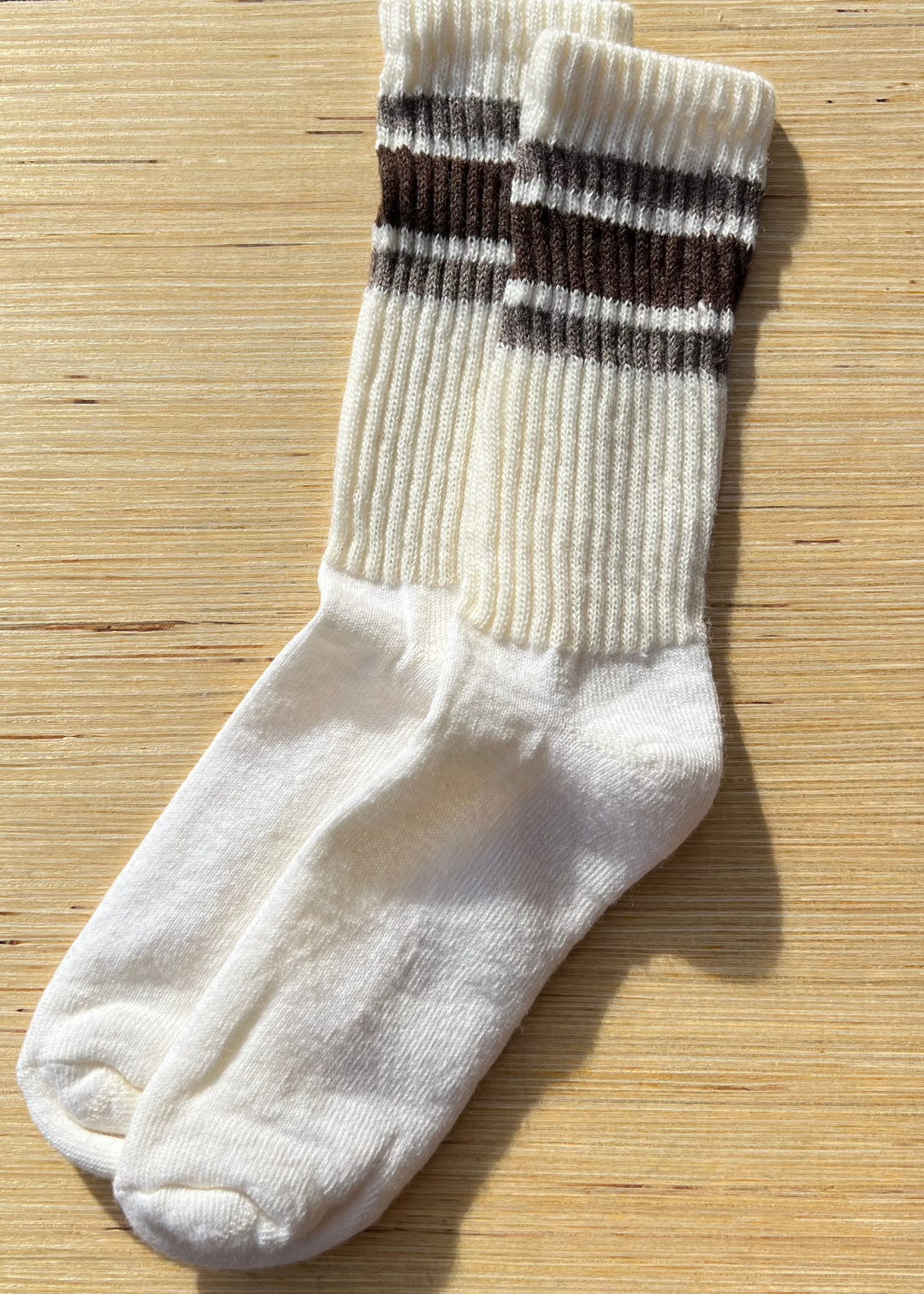 Merino Retro Stripe - Brown / Elk