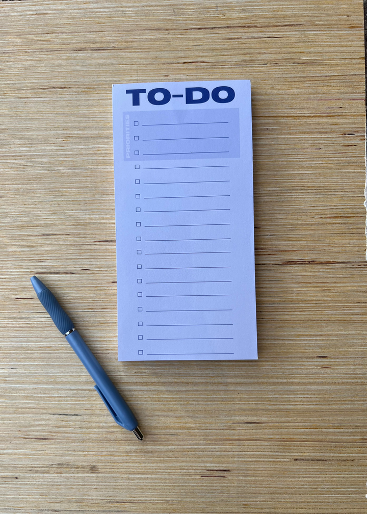 To-Do List Pad - Light Blue/ Blue