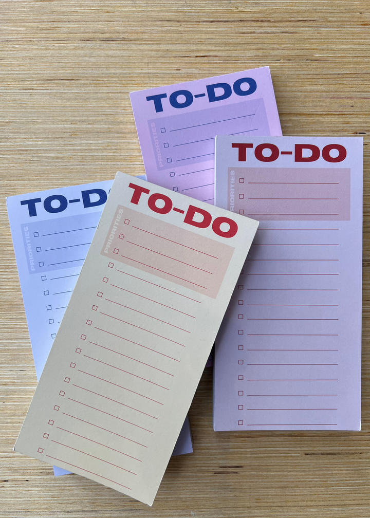 To-Do List Pad - Pink/ Blue