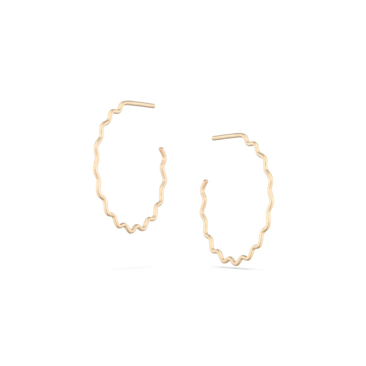 Krinkle Earrings Medium - Gold