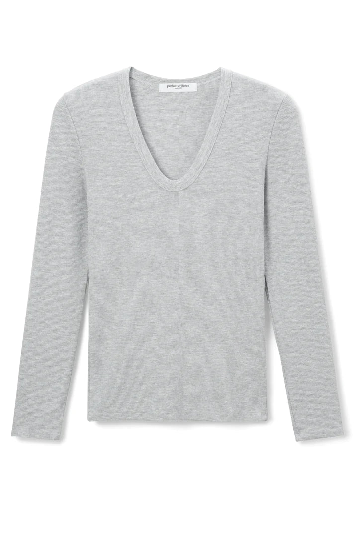 Robyn Long Sleeve Tee - Heather Grey