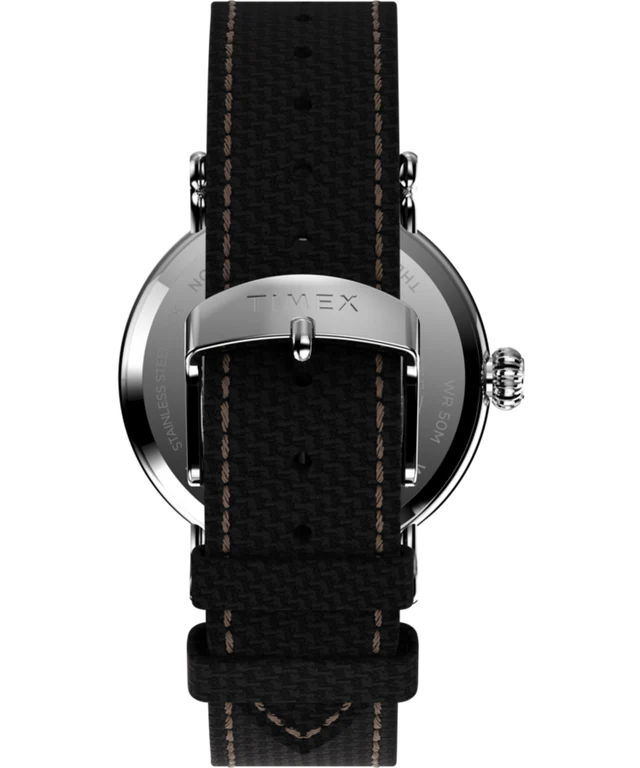 Standard 40mm Fabric Strap Watch - Black/ Silver-Tone/ Black