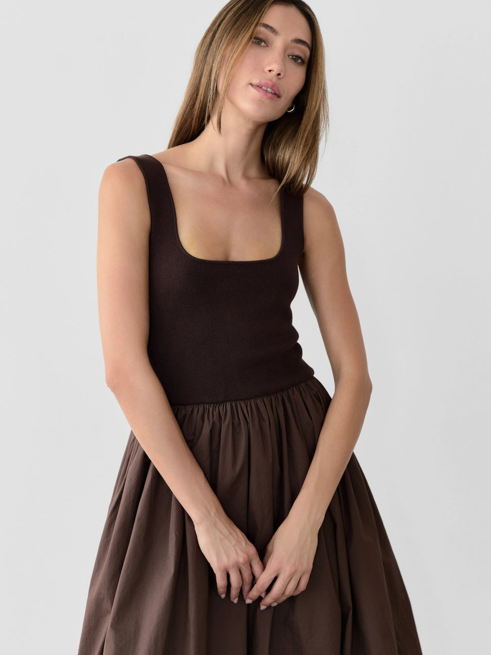 Bella Dress - Brown