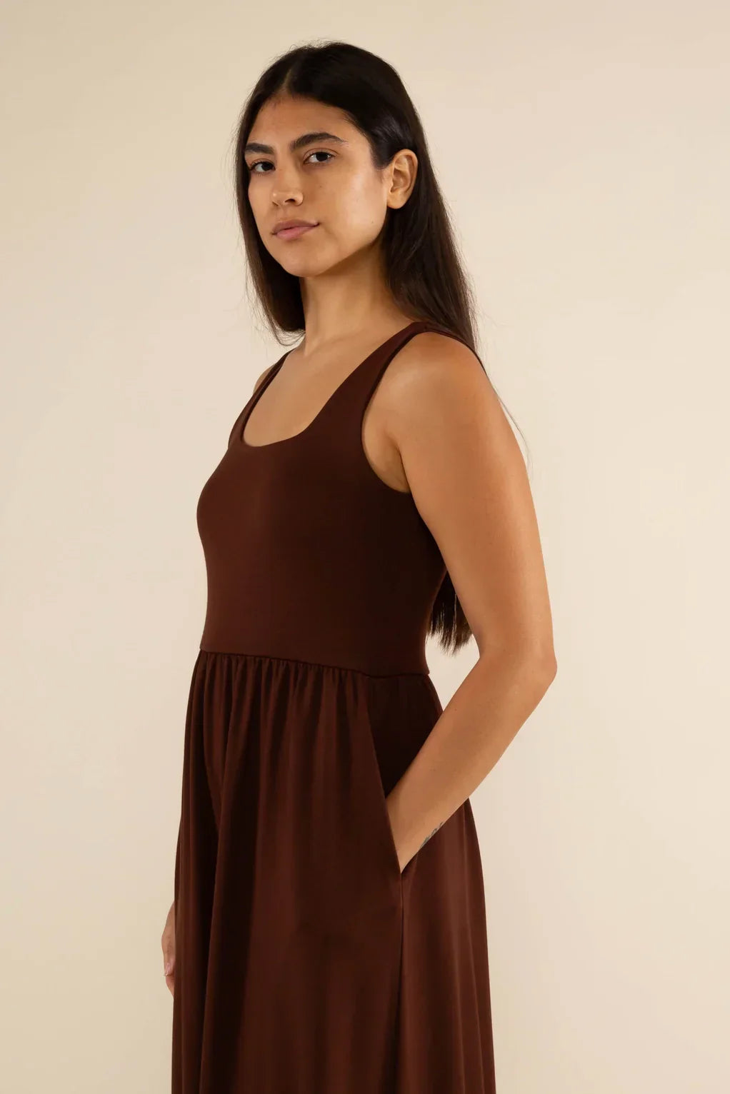 Lake Swing Dress - Chocolate