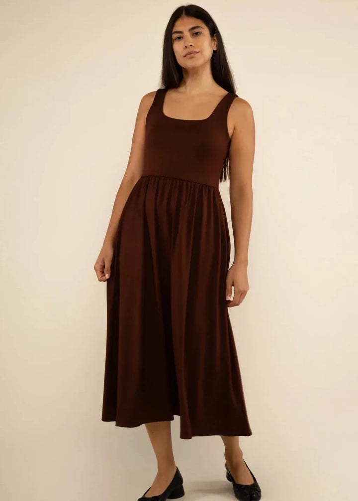 Lake Swing Dress - Chocolate