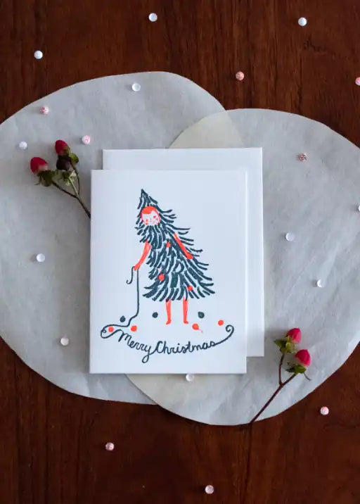 Christmas Girl Card