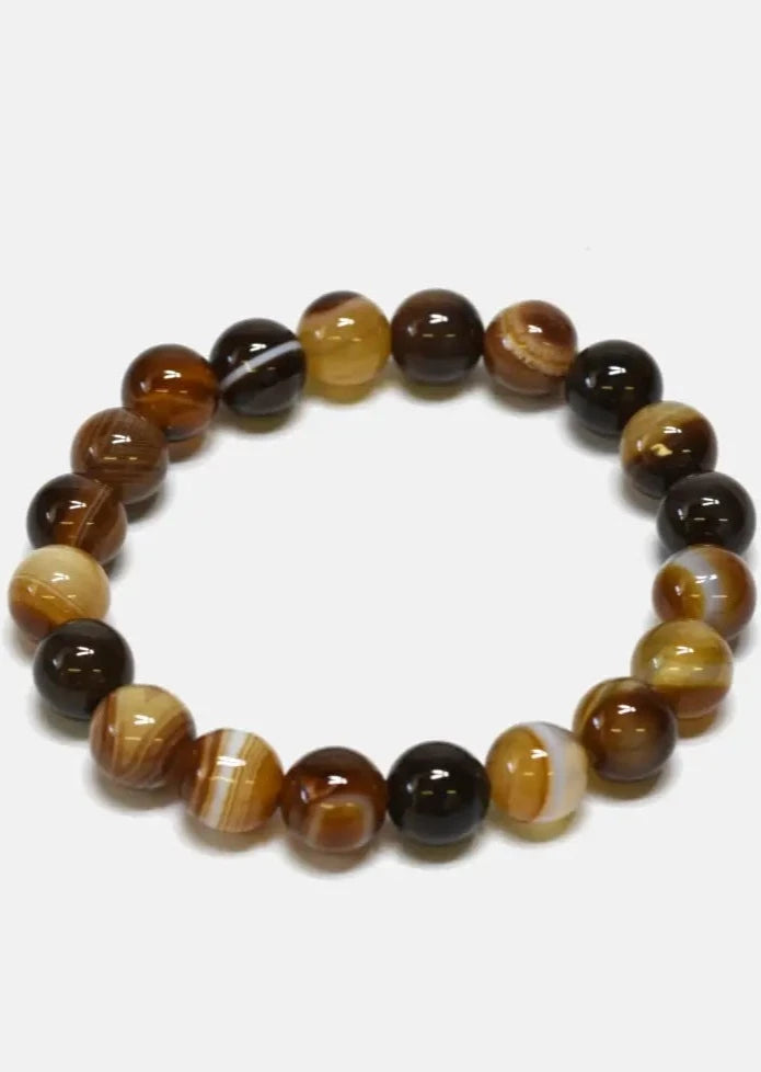 Beaded Bracelet - Brown Jasper