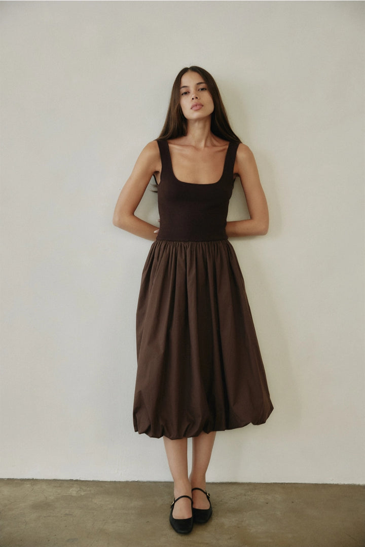 Bella Dress - Brown