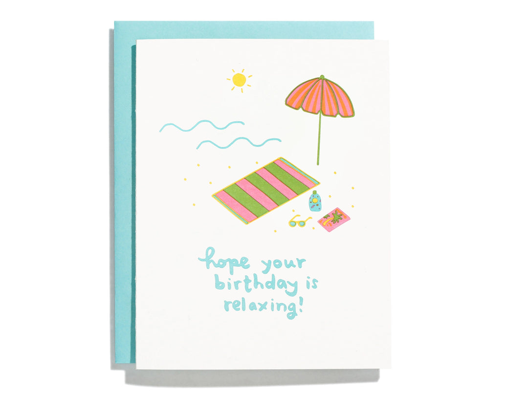 Beach Birthday Card