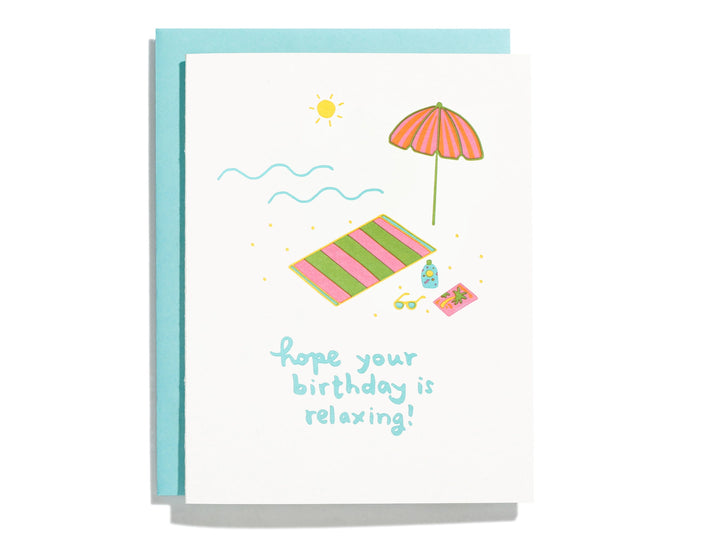 Beach Birthday Card