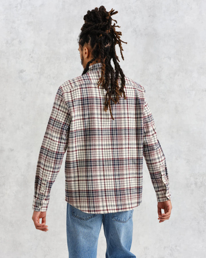 Shelly Flannel Shirt - Navy/ Red