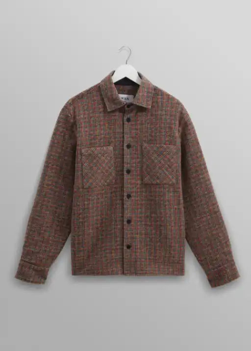 Whiting Overshirt - Mini Check Fleece